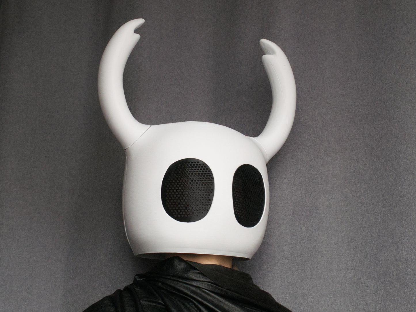 Little Ghost Mask, Knight Cosplay, Mask and nail combo, Halloween Mask