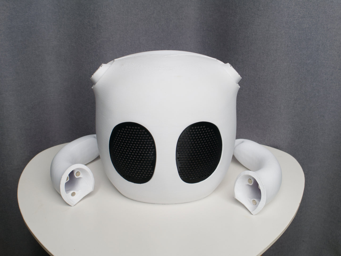 Little Ghost Mask, Knight Cosplay, Mask and nail combo, Halloween Mask