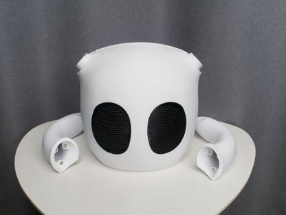 Little Ghost Mask, Knight Cosplay, Mask and nail combo, Halloween Mask