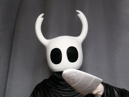 Little Ghost Mask, Knight Cosplay, Mask and nail combo, Halloween Mask