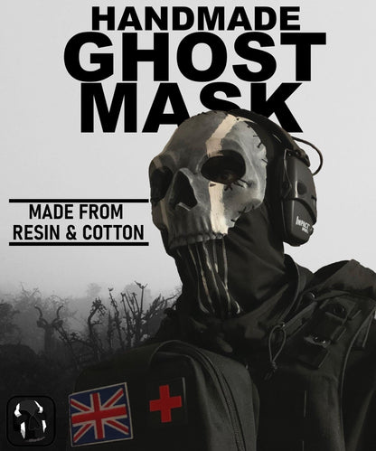 Masque intégral de Ghost - Cosplay du masque d'opérateur Ghost V1