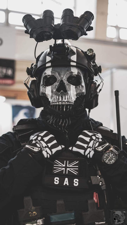 Masque intégral de Ghost - Cosplay du masque d'opérateur Ghost V1
