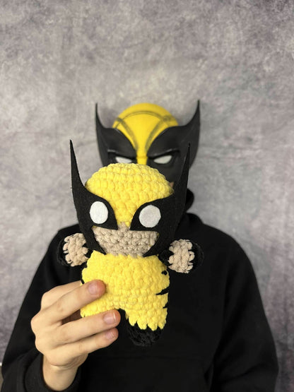 Masque et casque de Wolverine, accessoire de cosplay réaliste, parfait pour un costume d'Halloween