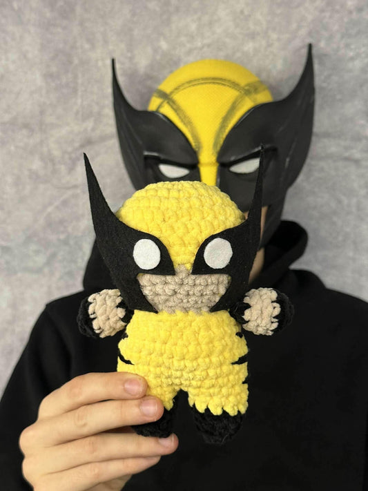 Inspiré par le crochet de la peluche amigurumi Wolverine