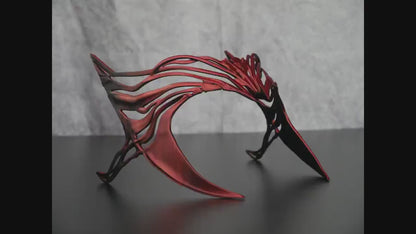 Couronne de la Sorcière Rouge Dégradé Rouge